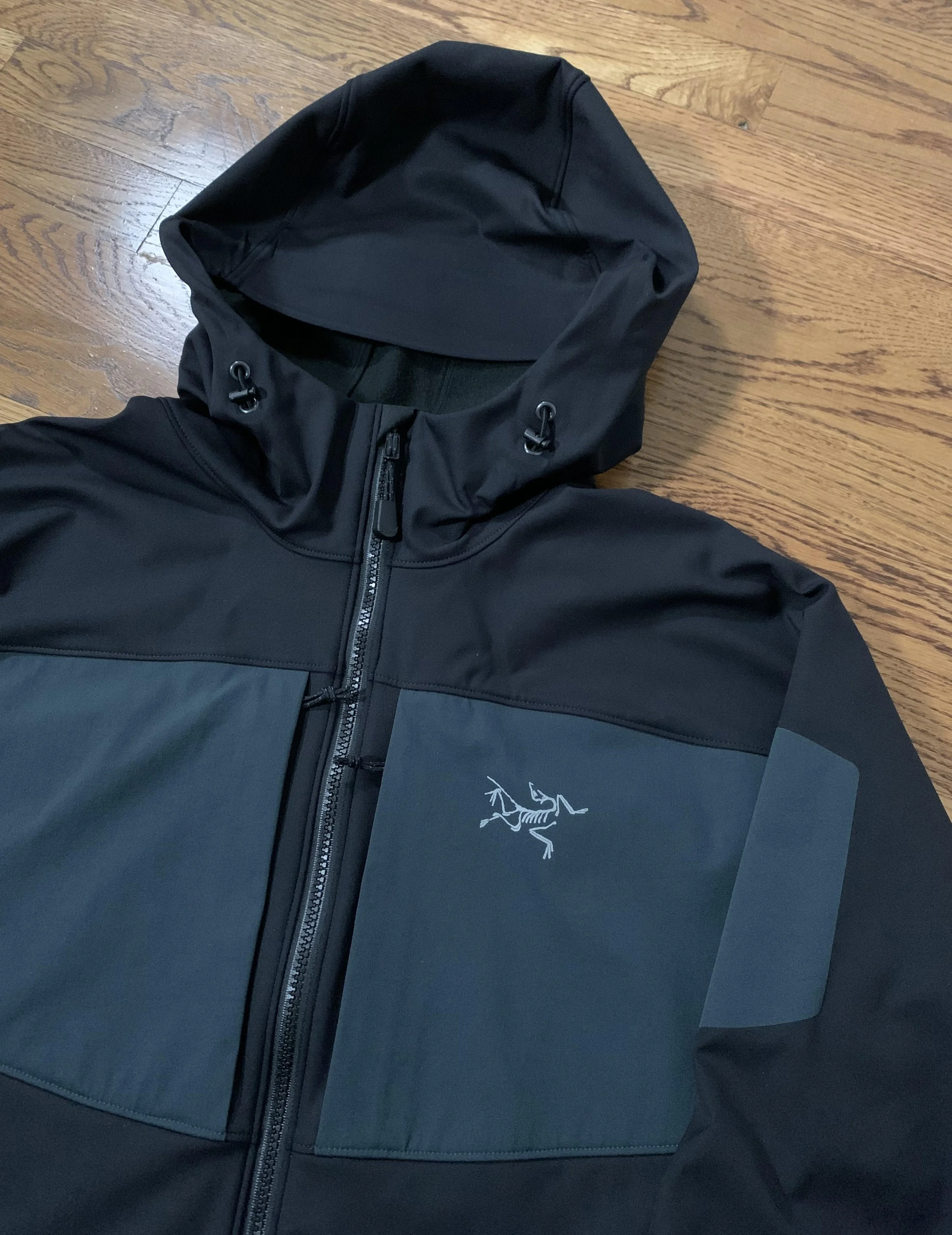 Vintage Arc'teryx Gamma Hoodie Black / Grey (Size XL) — Roots